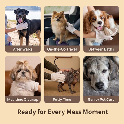 PawDaisy Grooming Glove Wipes